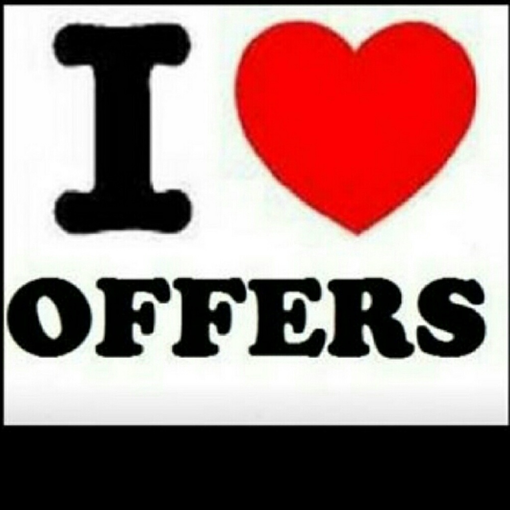 I 💟 OFFERS I 💜OFFERS I 💙 OFFERS